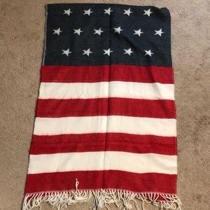 Forever 21 American Flag Blanket Scarf